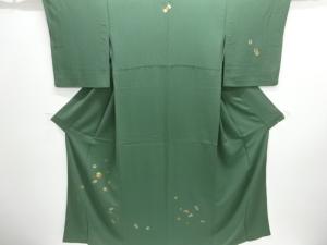 宝尽くし模様刺繍一つ紋訪問着